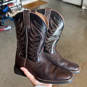 Ariat Black and Brown Western Boots